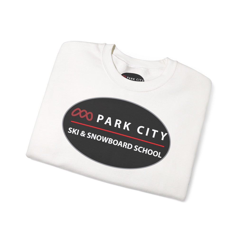 Park City Ski & Snowboard School Logo (Oval), Sweatshirt — Cozy Crewneck Pullover