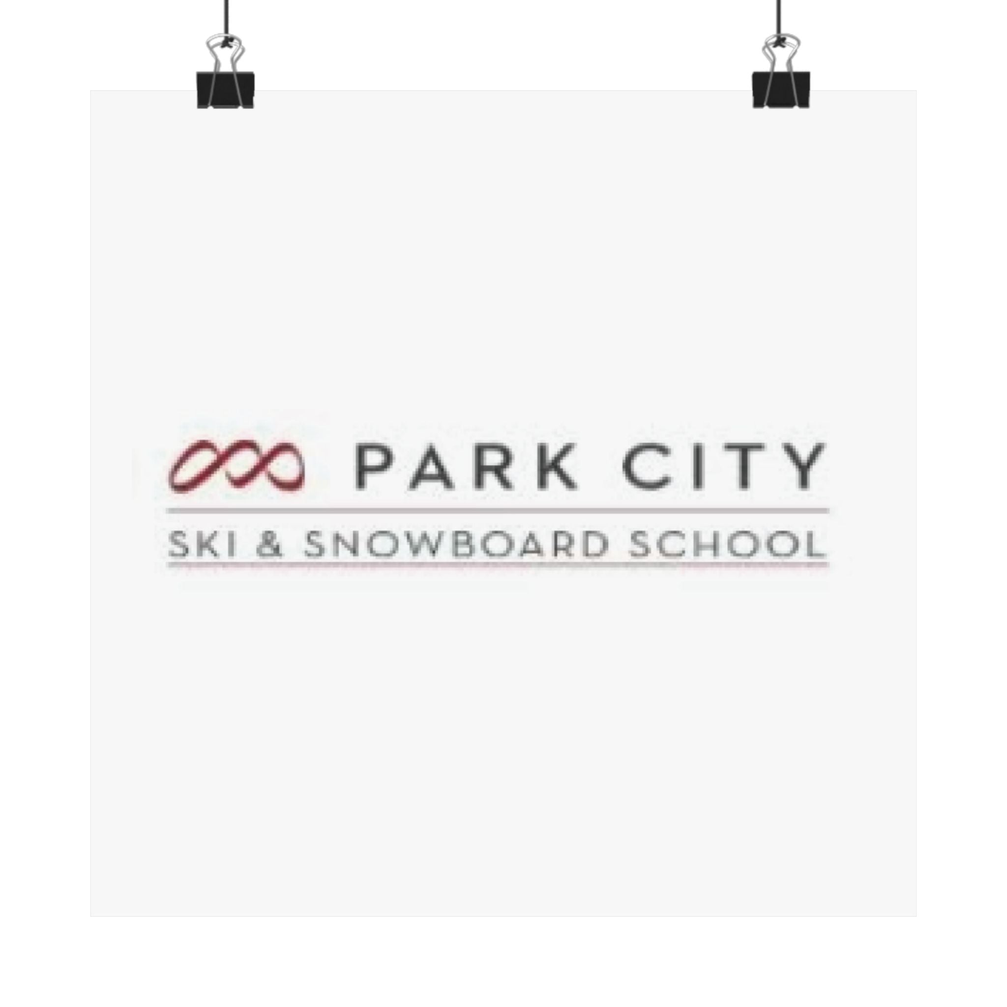 Park City Ski & Snowboard School Poster — Vertical Matte Print