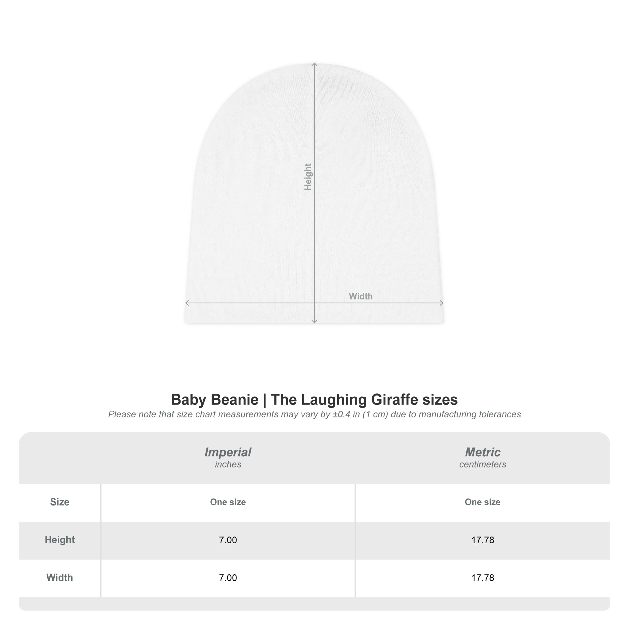 Baby Beanie — Park City Ski & Snowboard School Logo (Oval), Infant Knit Hat