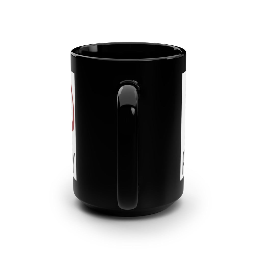 Black 15oz Mug — Dark City Infinity Logo Coffee Cup