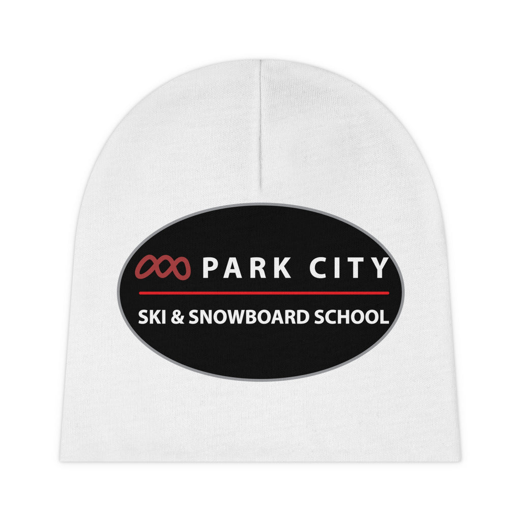Baby Beanie — Park City Ski & Snowboard School Logo (Oval), Infant Knit Hat