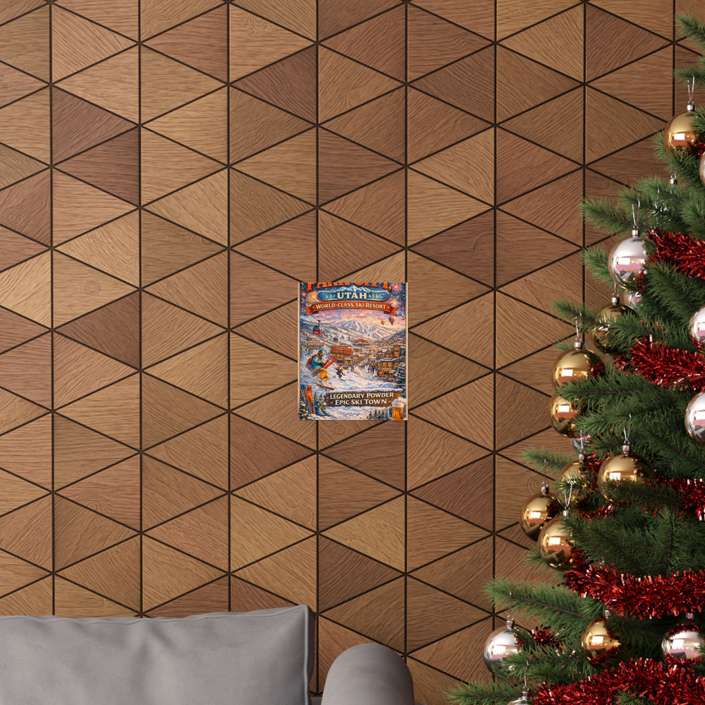 Park City Utah Ski Poster — Legendary Powder Vertical Matte Print