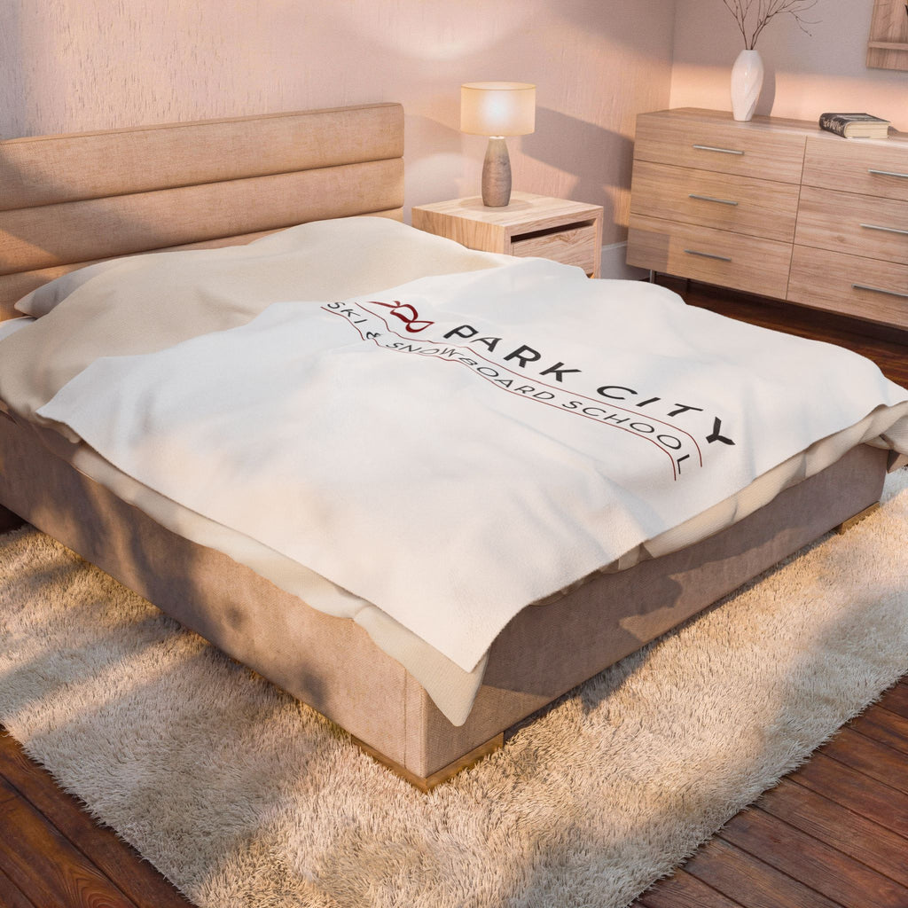 Park City Ski & Snowboard School, Velveteen Plush Blanket