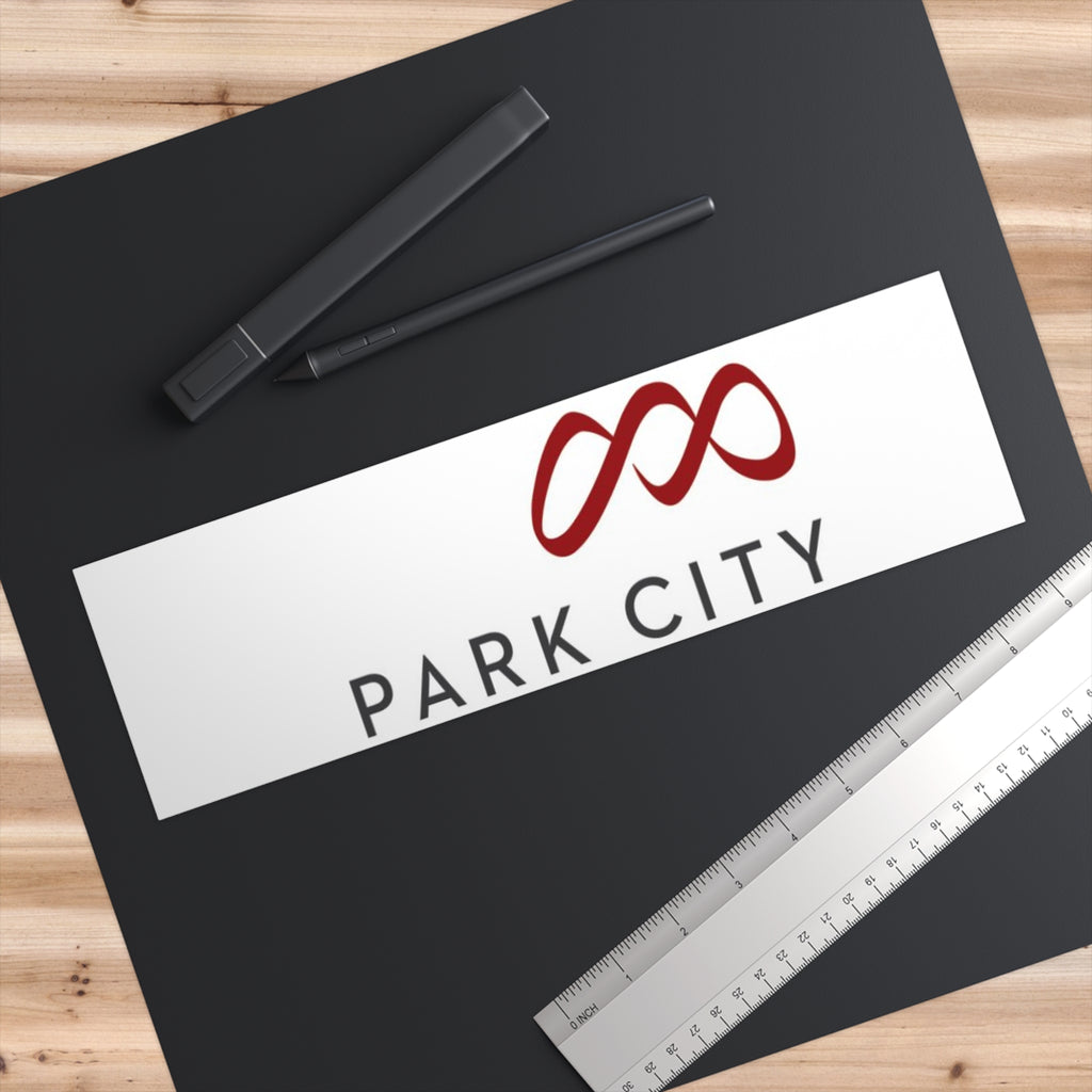 Park City Bumper Sticker — Minimal Mountain Logo Decal