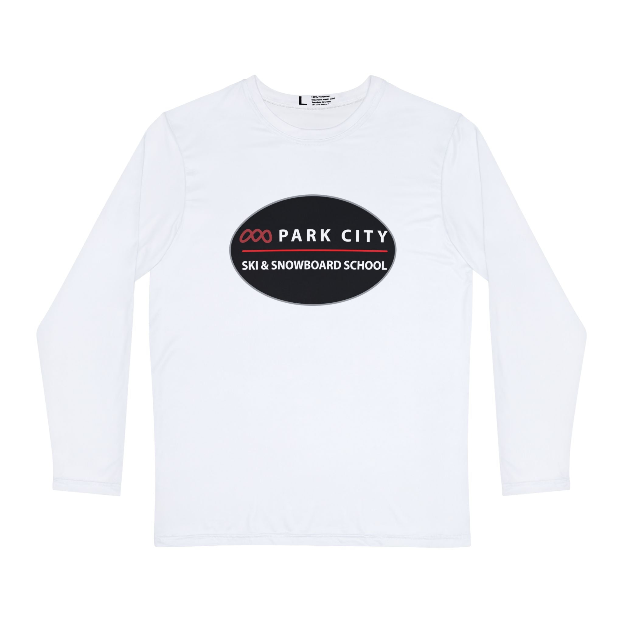 Park City Ski & Snowboard School Logo (Oval) Long Sleeve Shirt — Classic Men’s Tee