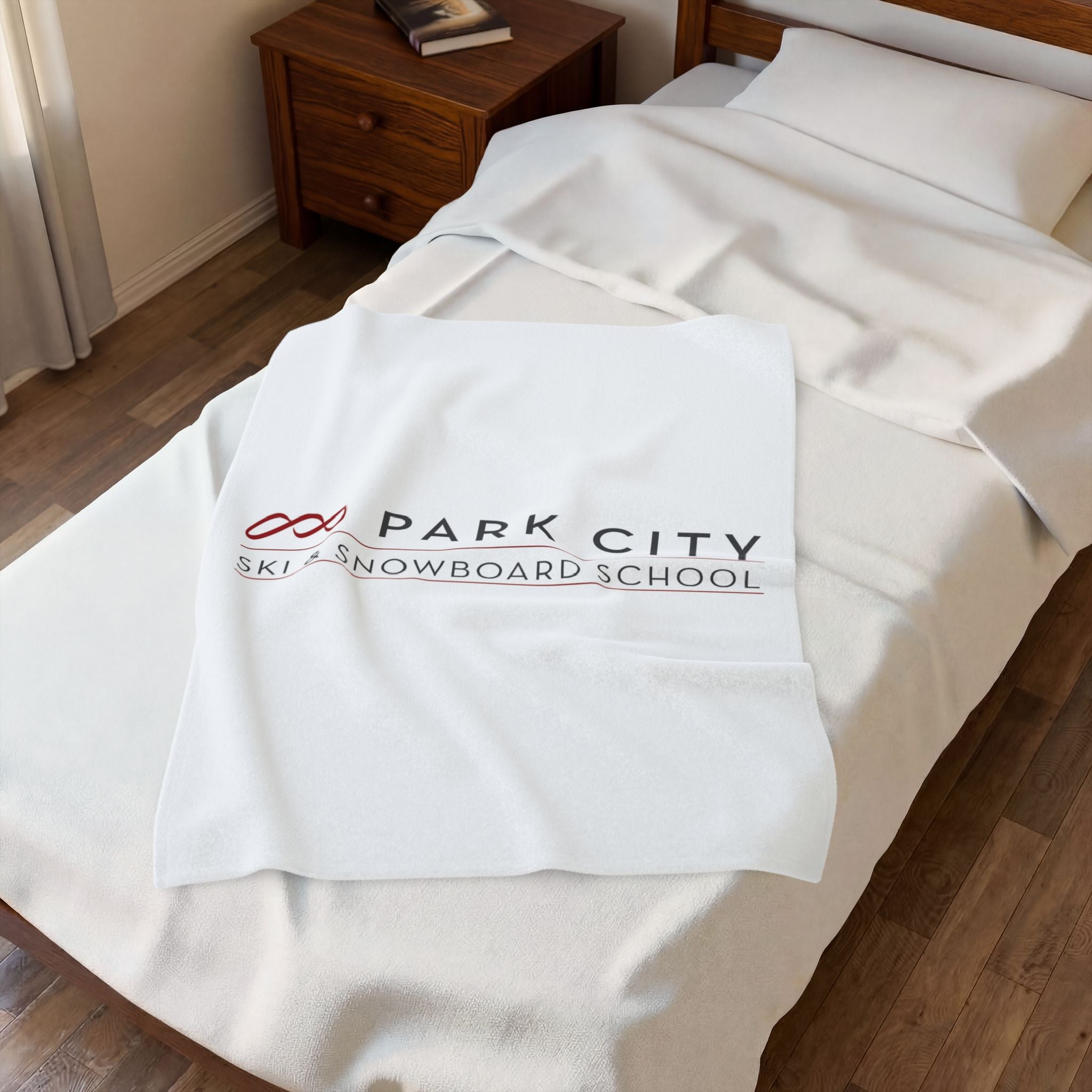Park City Ski & Snowboard School, Velveteen Plush Blanket