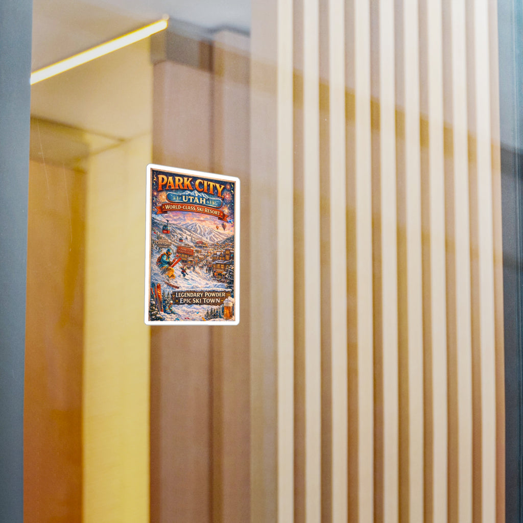 Park City Utah Ski Resort Vinyl Sticker — Legendary Powder Kiss-Cut Decal