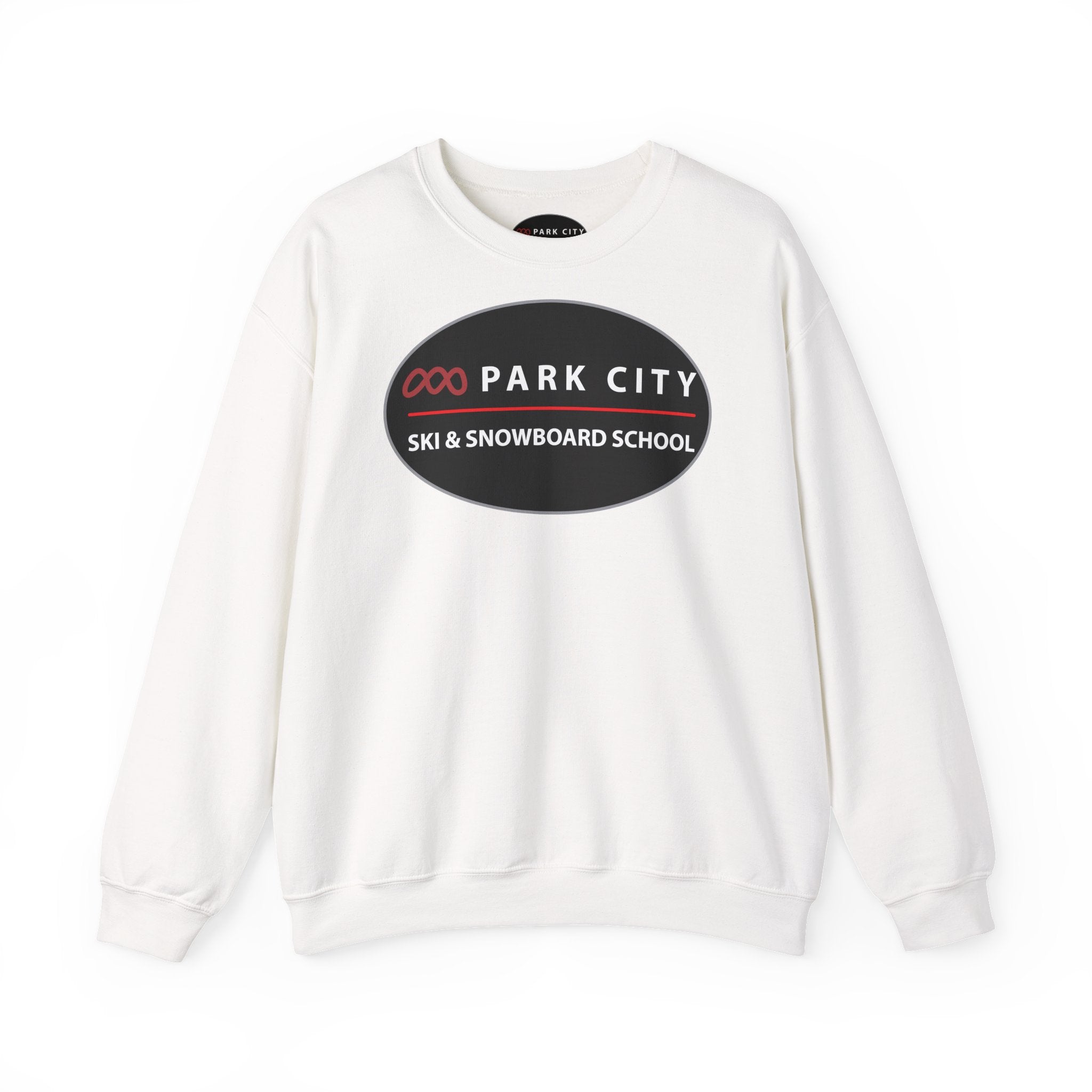 Park City Ski & Snowboard School Logo (Oval), Sweatshirt — Cozy Crewneck Pullover