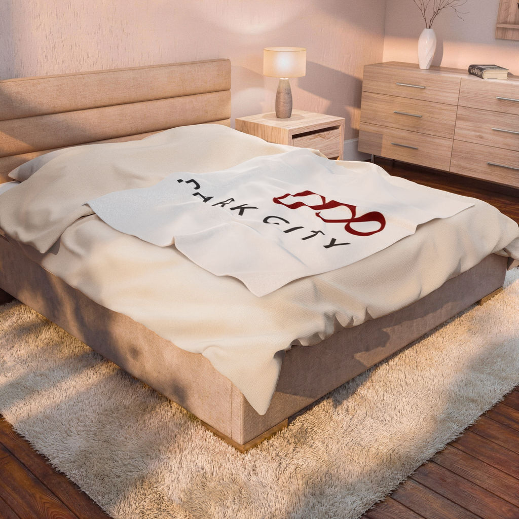Park City Logo, Velveteen Plush Blanket