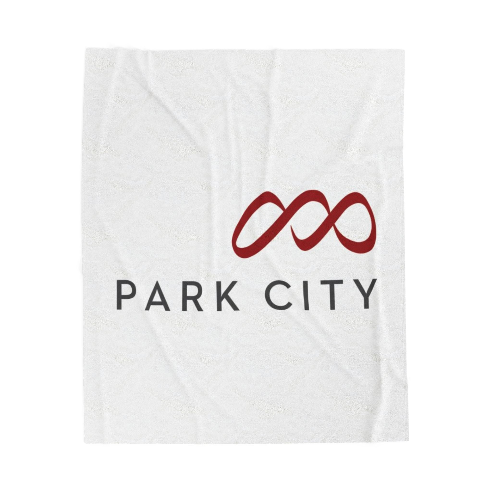 Park City Logo, Velveteen Plush Blanket