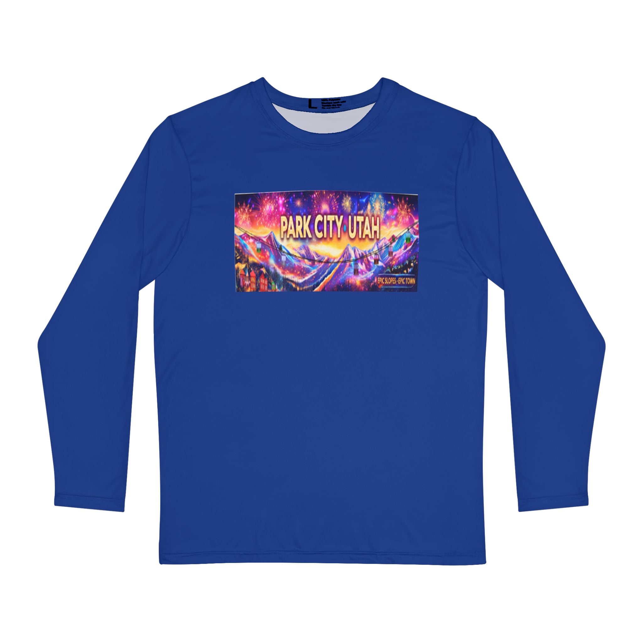 Products - Park City Long Sleeve Shirt — Classic Ski Town Graphic Men’s Tee